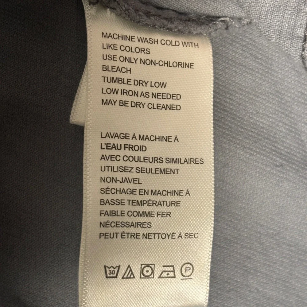 We The Free Free People Corduroy Wide Leg Seamed Pants Womens 25‎ Grey Blue